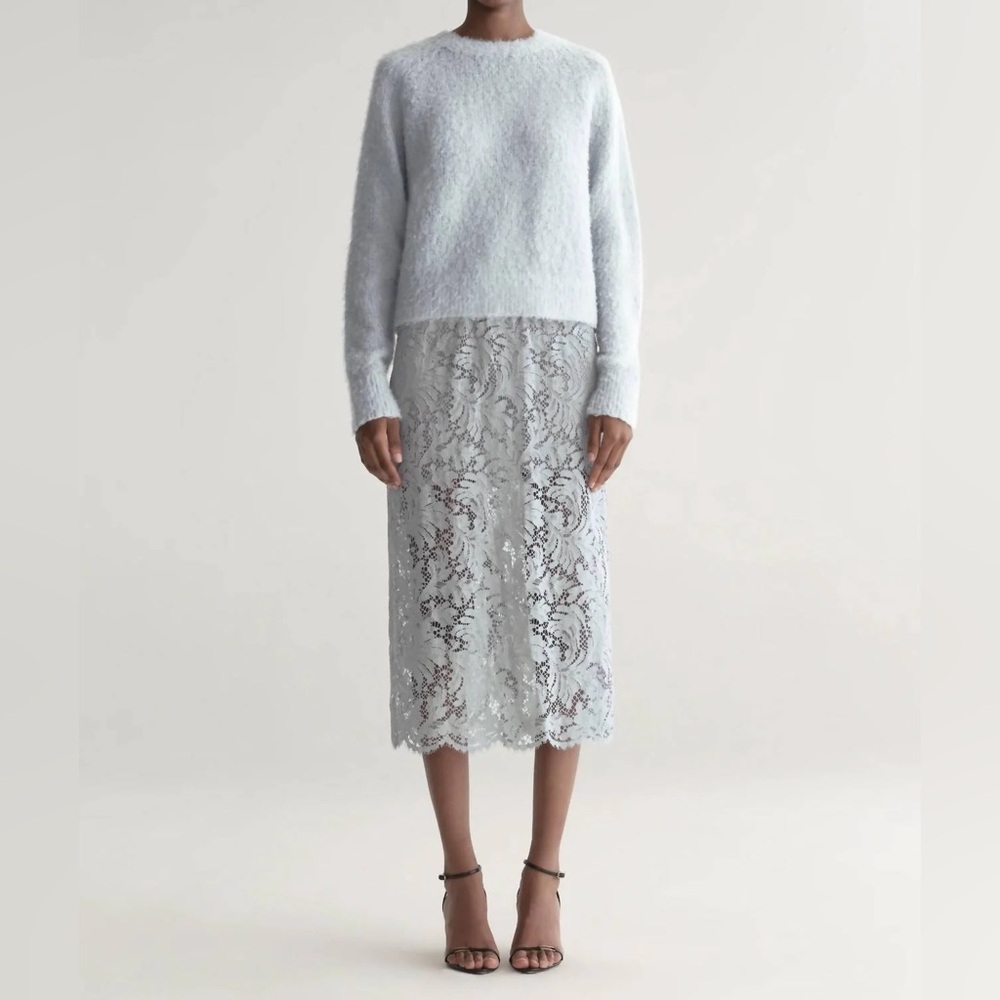A.L.C. Frankie Crewneck Sweater in Pale Blue